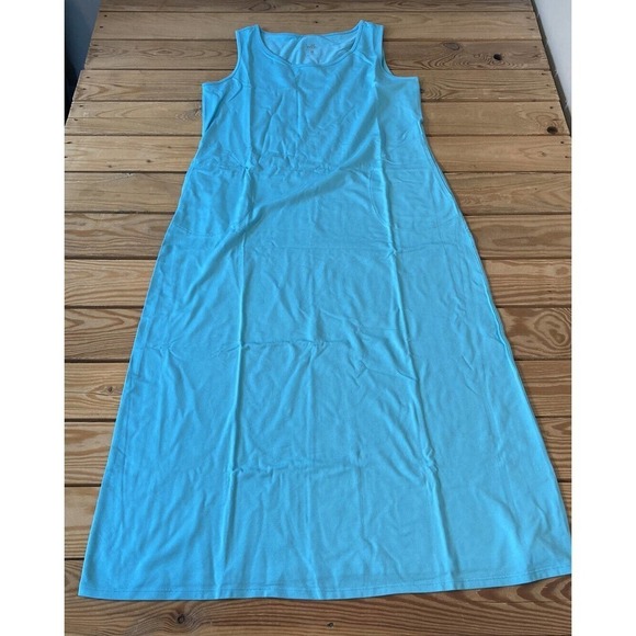 Kim Gravel Dresses & Skirts - NEW Belle by Kim Gravel Tripleluxe Knit Long Tank Dress Petite PXS Women’s Blue